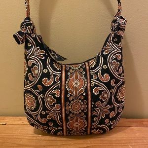 Vera Bradley “Olivia” Caffe Latte mini,hobo Bag. Pirouette. Fall 2008.